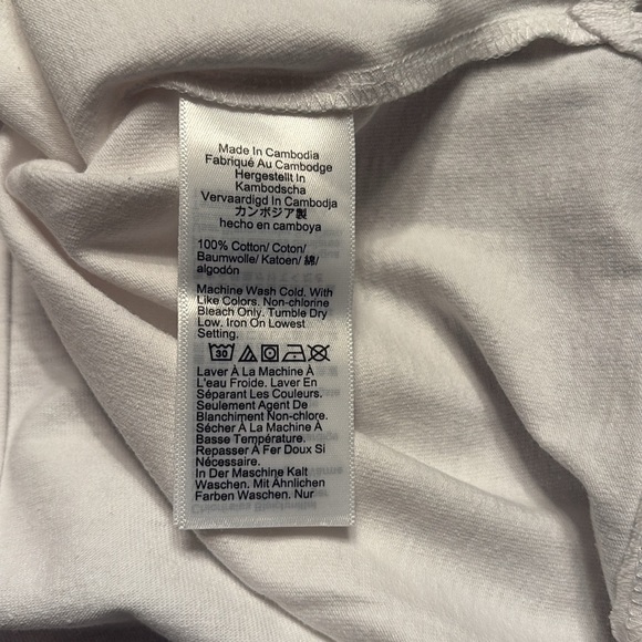 J Crew Women’s Relaxed premium-weight cropped T-shirt white Size M NWT - Picture 5 of 6